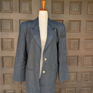 Vintage 90s Casual Corner Linen Blazer